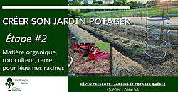 Jardin Potager - Passer le rotoculteur