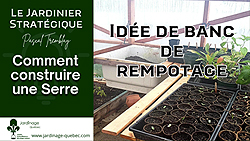 Table de plantation pour serre - Idée avec évier recyclé