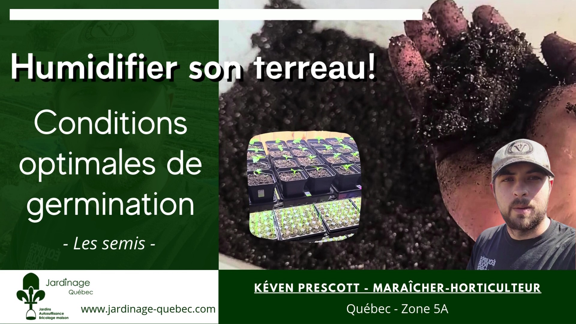 Humidifier son terreau et avoir des conditions optimales pour la germination