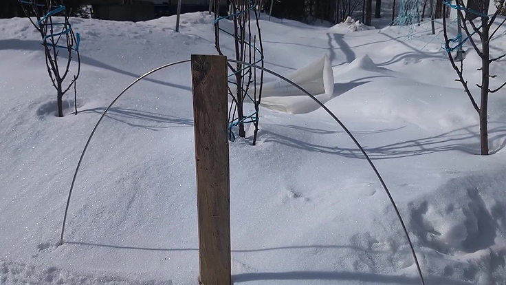 Arceaux pour soutenir le filet