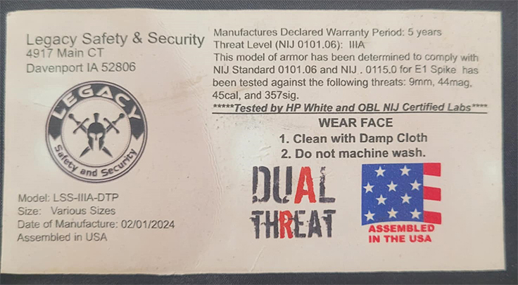 Plaque de protection balistique