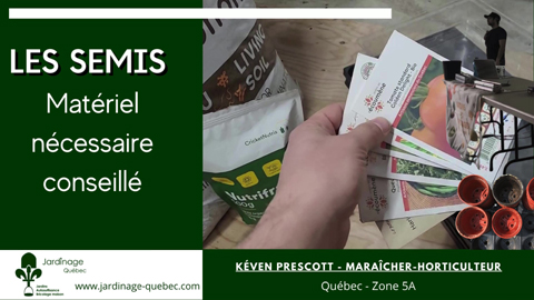 Matériel de base pour faire les semis