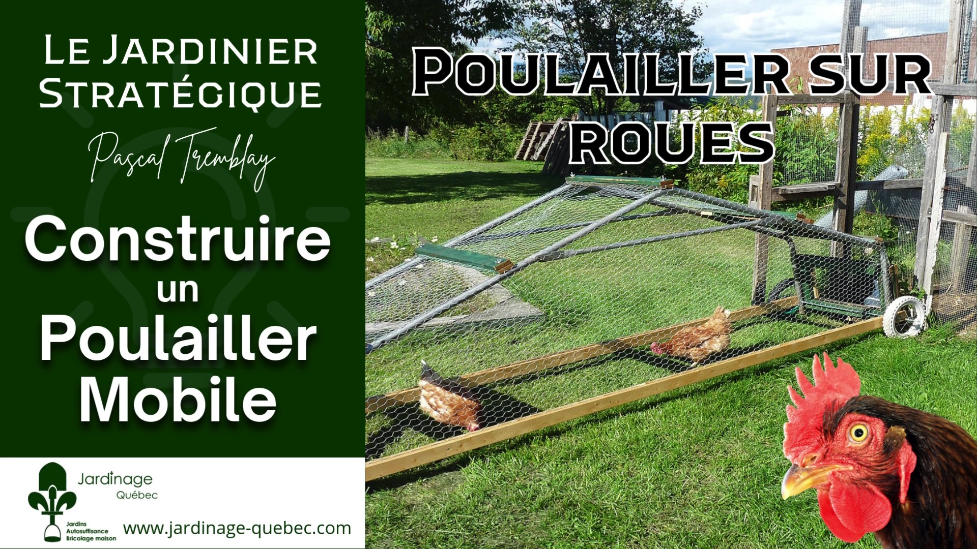 Tracteur à poules - Fabrication d'un poulailler mobile sur roues