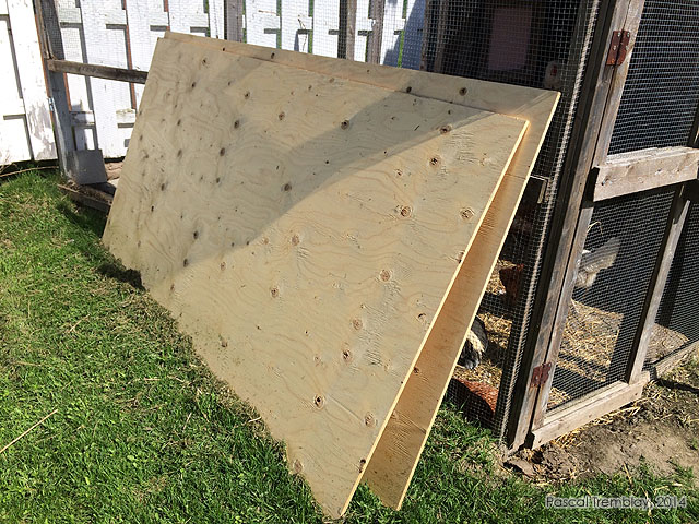How to construct a Plywood shed door