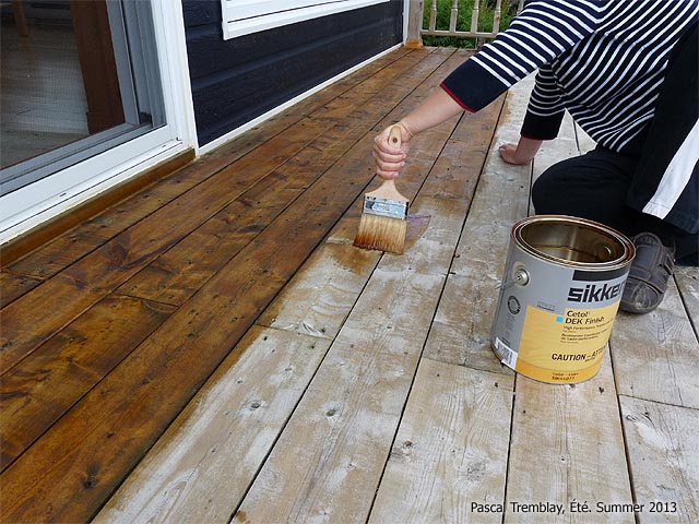 Stain a wood deck - How to stain a deck