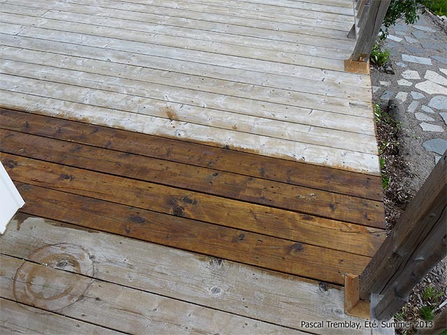 Paint or stain a wood deck - Preserve your deck