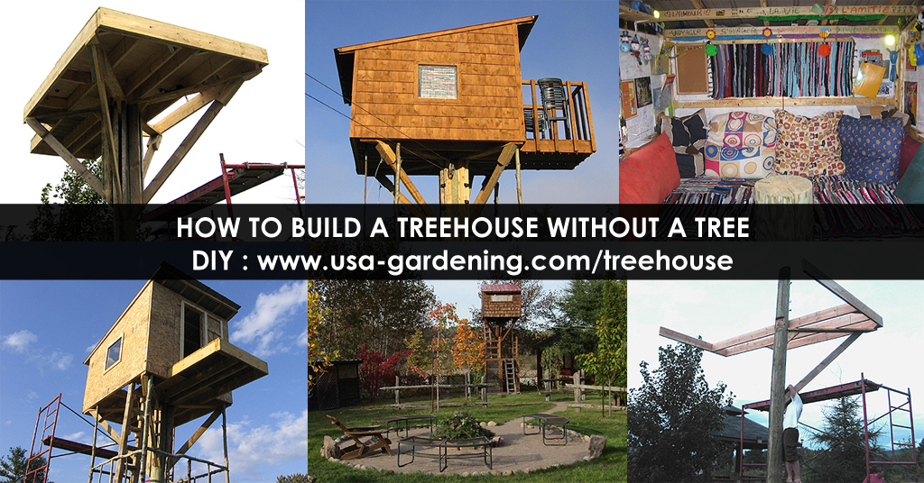 How To Build A Treehouse Without Tree - Diy Treehouse Knee Brace