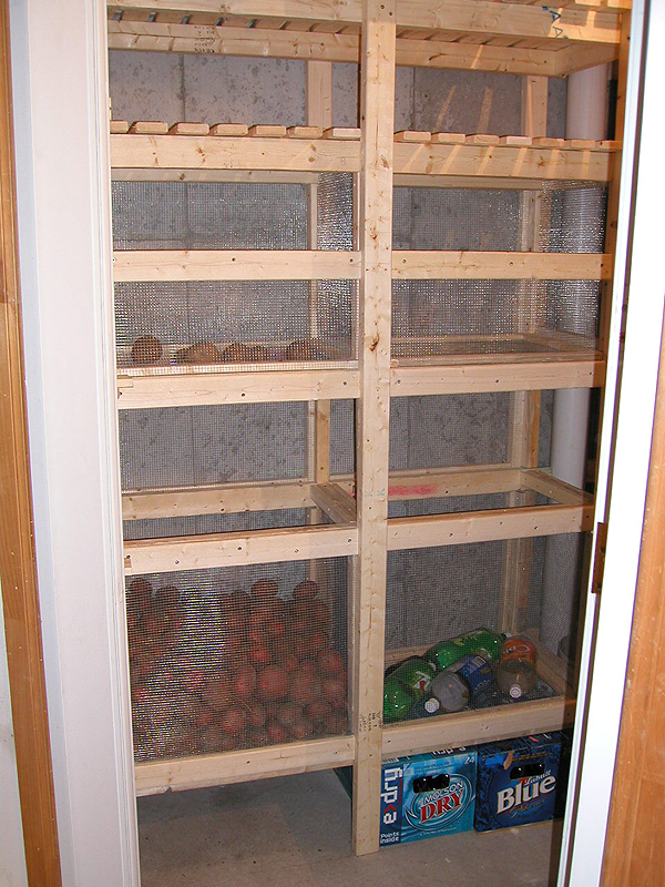 Basement cold room