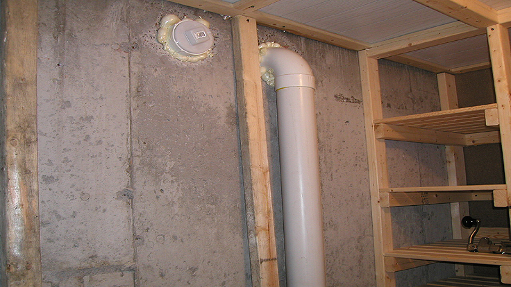 Cold room Gravity ventilation system