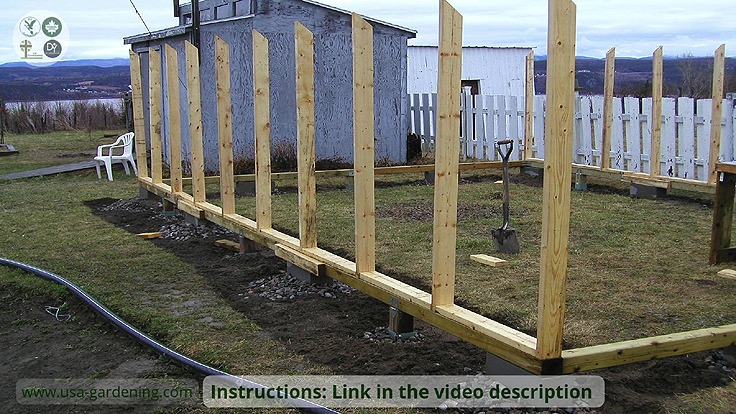 How to build a wooden base for a greenhouse