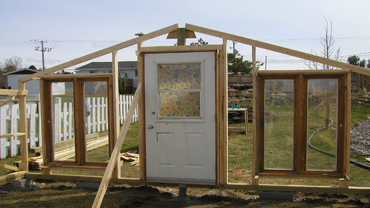 Greenhouse door