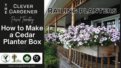 How to make cedar railing planter boxes