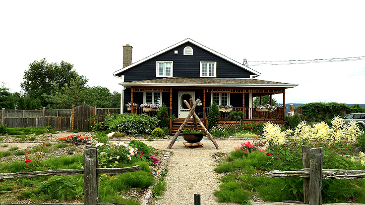 Landscaping a no-grass front yard garden