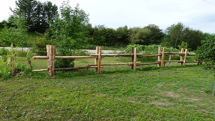 Frontyard rail fence