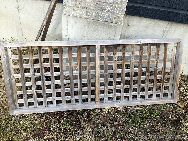 Lattice fence panel