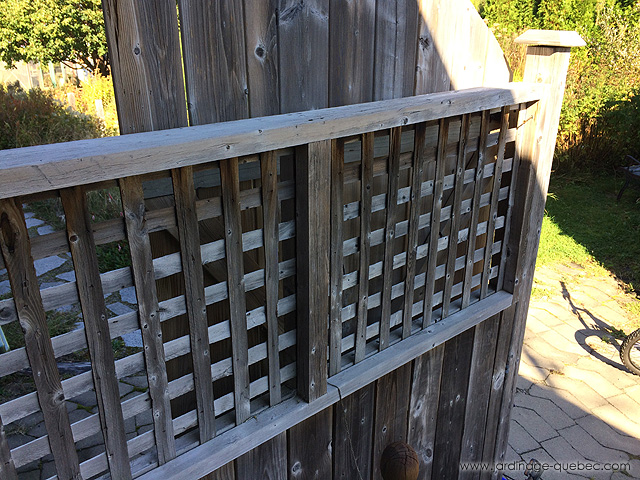 Outdoor wood lattice panels - Wood fence