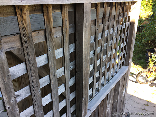 Wood fence - lattice panel